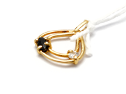 Jewellery, Pendant 18K 0,7g, with stones, in auction: Pawn – Tuesday 10 November 2015