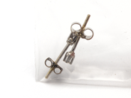Jewellery, Earrings one pair 18K 0,6g white gold with diamonds 2xca0,03ct a stopper missing , in auction: Pawn – Tuesday 10 November 2015