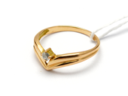Jewellery, Ring 18K 2,4g Ø17½ with stone, in auction: Pawn – Tuesday 10 November 2015