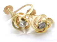 Jewellery, Earrings with stone 18K 3,4g, in auction: Pawn – Tuesday 10 November 2015