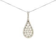 Jewellery, PENDANT CHAIN, 18K white gold, in auction: Modern – Saturday 7 November 2015