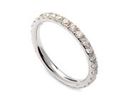 Jewellery, ETERNITY RING, 18K white gold, in auction: Modern – Saturday 7 November 2015