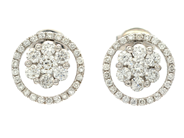Jewellery, EARRINGS, 18K white gold, in auction: Modern – Saturday 7 November 2015