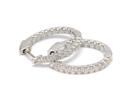 Jewellery, EARRINGS, 18K white gold, in auction: Modern – Saturday 7 November 2015