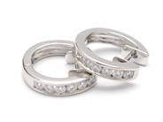 Jewellery, EARRINGS, 18K white gold, in auction: Modern – Saturday 7 November 2015