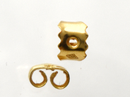 Lot, Backings 2 items 18K 0,3g, in auction: Pawn – Tuesday 24 November 2015
