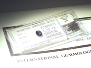 Gemstones, SAPPHIRE, 1.15 ct. IGI F2A48913, in auction: Modern – Saturday 4 November 2000