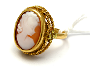 Jewellery - Ring 18K 7,8g Ø17, with cameo - View 1