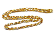 Jewellery, Necklace three-coloured 18K 46cm 15,1g, in auction: Pawn – Tuesday 24 May 2016