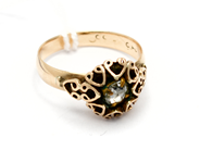 Jewellery - Ring 14K 3,2g Ø17¼, with stone - View 1