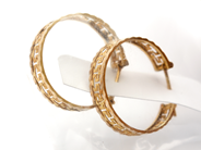 Jewellery - Earrings 1 pair 14K 1,8g, defect - View 1