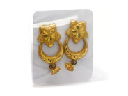 Jewellery, Earrings 1 pair, 21K, in auction: Pawn – Tuesday 19 July 2016