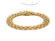 Jewellery, Bracelet X-bracelet with bar 18K 15,0g 18,5cm, in auction: Pawn – Tuesday 19 July 2016