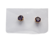 Jewellery, Earrings 1 pair 14K, 0,8g with stones, in auction: Pawn – Tuesday 26 July 2016