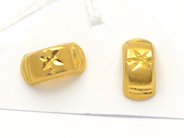 Jewellery, Earrings one pair 21K 1,2g skew, in auction: Pawn – Tuesday 27 September 2016