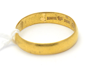 Lot, Ring 23K 3,6g engraved, in auction: Pawn – Tuesday 27 September 2016