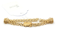 Jewellery, Bracelet X-bracelet 18K 14,1g 19cm one säkerhtsspänne missing, in auction: Pawn – Tuesday 27 September 2016