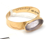 Jewellery, Ring 14K 1,8g Ø18¾ engraving/skew, in auction: Pawn – Tuesday 27 September 2016