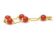 Jewellery, Bracelet 18K 6,3g 17cm with stones, in auction: Pawn – Tuesday 27 September 2016