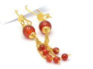 Jewellery, Earrings one pair 18K 4,8g with stones, somewhat skew, in auction: Pawn – Tuesday 27 September 2016