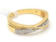 Jewellery, Ring 18K 5,6g Ø20 with diamonds 36xca0,005ct, in auction: Pawn – Tuesday 27 September 2016