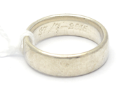 Jewellery, Ring S925 5,4g Ø17 engraving, in auction: Pawn – Tuesday 27 September 2016