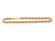 Jewellery, Bracelet "twisted rope-link" 14K 3,0g 20cm, in auction: Pawn – Tuesday 27 September 2016