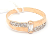 Jewellery, Ring 14K 2,5g Ø18¾ with stones, in auction: Pawn – Tuesday 27 September 2016