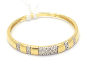 Jewellery, Ring 18K 1,4g Ø19 with stones, in auction: Pawn – Tuesday 27 September 2016