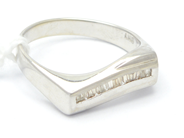 Jewellery, Ring white gold 18K 5,2g Ø19¼ with stones, some scratched, in auction: Pawn – Tuesday 27 September 2016