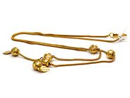 Jewellery, Necklace 21K 6,6g 44cm dented, in auction: Pawn – Tuesday 27 September 2016