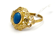 Jewellery, Ring 20K 2,0g Ø16½ with stone, skew, in auction: Pawn – Tuesday 27 September 2016