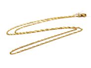 Jewellery, Necklace Singapore 21K 1,5g 43,5cm some dented clasp, in auction: Pawn – Tuesday 27 September 2016