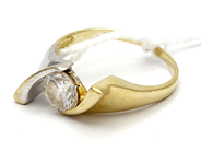 Jewellery, Ring double-dyed 14K 3,7g with stone, in auction: Pawn – Tuesday 27 September 2016