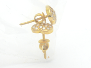 Jewellery, Earrings 1 pair 18K 2,3g with stones, skruvfäste, in auction: Pawn – Tuesday 27 September 2016