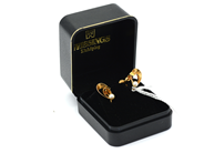 Jewellery, Earrings 1 pair 18K 2g with pearls, with skruvfäste and case, in auction: Pawn – Tuesday 27 September 2016