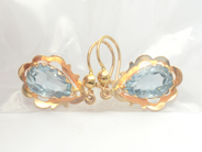 Jewellery, Earrings 1 pair 18K 4,7g with stones, in auction: Pawn – Tuesday 27 September 2016