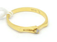 Jewellery, Ring 18K 2,2g Ø18¾ with diamond 1xca0,03ct, in auction: Pawn – Tuesday 27 September 2016