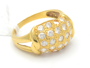 Lot, Ring 21K 4,3g with stones, defect, in auction: Pawn – Tuesday 27 September 2016