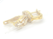 Jewellery, Earrings 1 pair 18K 2,9g with stones, in auction: Pawn – Tuesday 27 September 2016