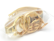 Lot, Lot of gold 18K 27,4g with plastic, defect and engraved, in auction: Pawn – Tuesday 27 September 2016