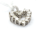 Jewellery, Pendant ,white gold 18K 2g with diamonds 16xca0,04ct, in auction: Pawn – Tuesday 27 September 2016