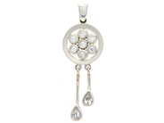 Jewellery, Pendant white gold 18K 5,4g with stones, in auction: Pawn – Tuesday 27 September 2016