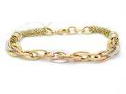 Lot, Bracelet 18K 8,6g, dents, in auction: Pawn – Tuesday 27 September 2016