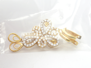 Jewellery, Earrings 1 pair 18K 7,3g with stones, in auction: Pawn – Tuesday 27 September 2016