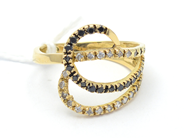 Jewellery - Ring 18K 3,8g Ø17¾ with stones - View 2