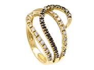 Jewellery, Ring 18K 3,8g Ø17¾ with stones, in auction: Pawn – Tuesday 27 September 2016