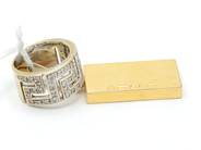 Lot, Lot of gold 18K 14,6g with stones, engraved and skew, in auction: Pawn – Tuesday 27 September 2016