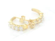 Jewellery, Earrings 1 pair 18K 1,5g, with stones, in auction: Pawn – Tuesday 27 September 2016