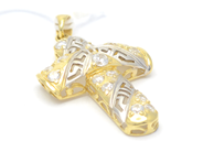 Jewellery, Pendant Cross double-dyed 18K 4,4g with stones, in auction: Pawn – Tuesday 27 September 2016